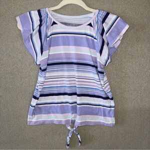 The children’s place size large purple striped shirt